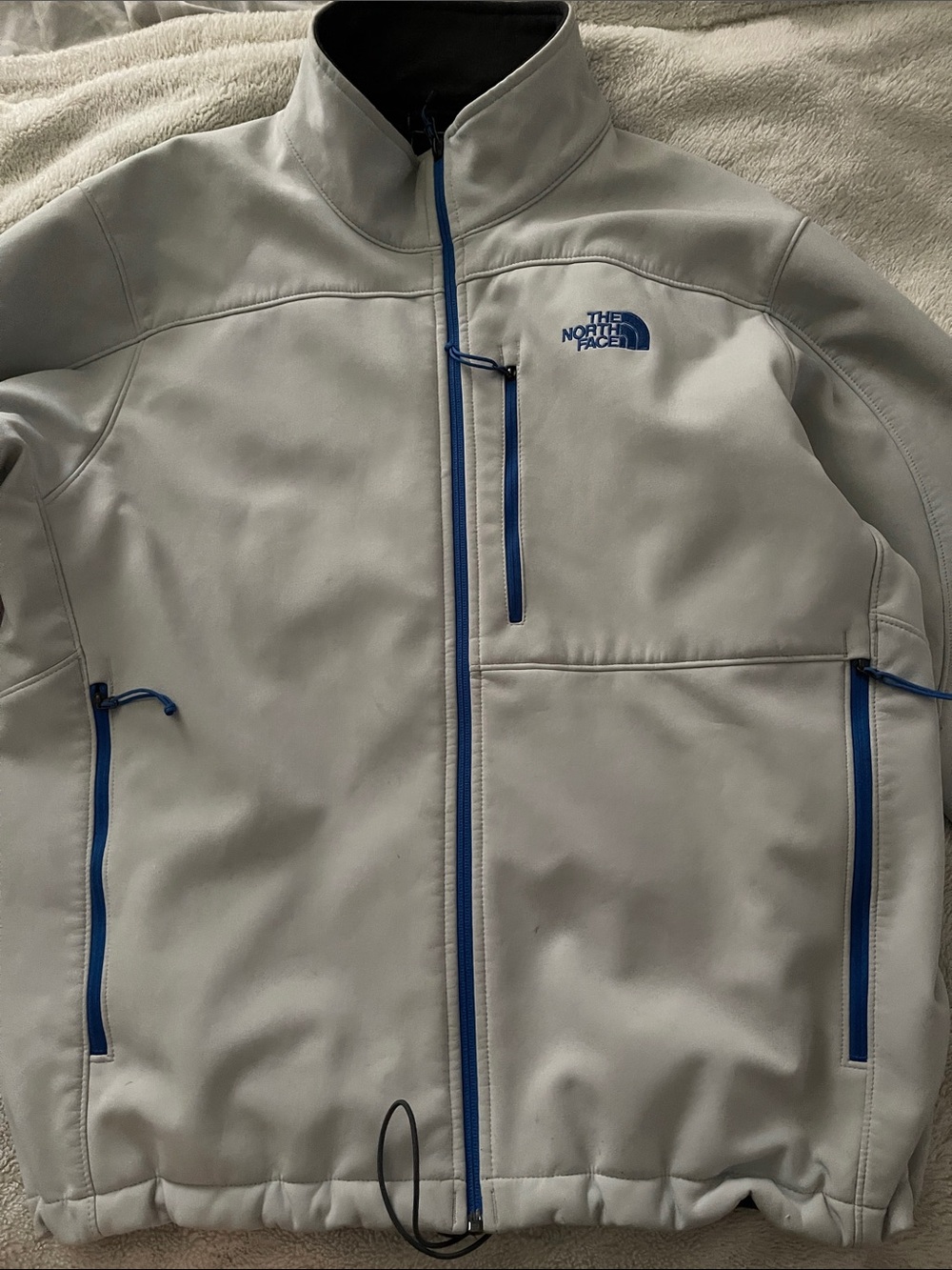 The North Face Light Gray athletic Jacket Men’s XL